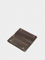 Cartera De Piel Estampado Animal camel