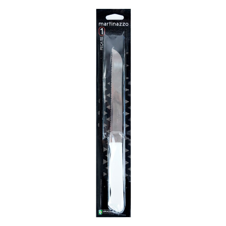 Cuchillo de pan mango blanco linea Primavera Martinazzo Cuchillo de pan mango blanco linea Primavera Martinazzo