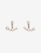 Aros Pasantes Perlas Aros Jacket Perlas - Dorado