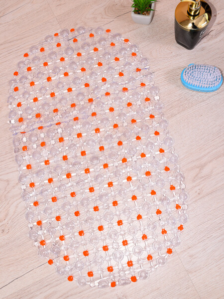 ALFOMBRA PARA BAÑO NARANJA (V)