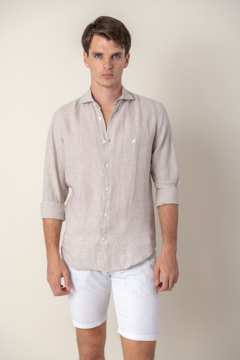 Camisa Lino Slim Fit - York 