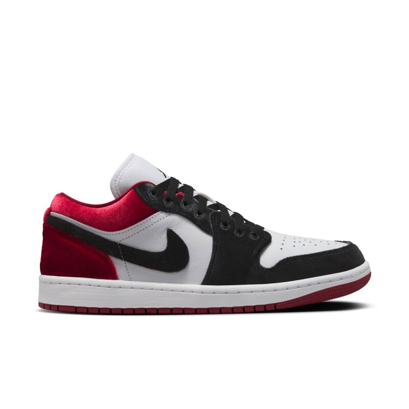 Championes Air Jordan 1 Bajo Se de Mujer Negro