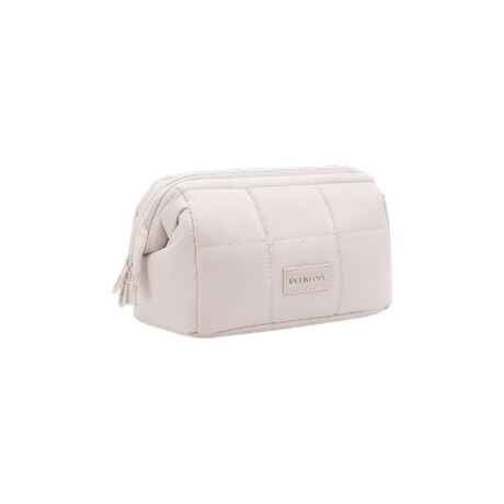 Neceser puffer impermeable chico Beige