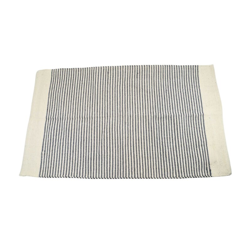 Alfombra con flecos 69x114cm NATURAL Y NEGRO