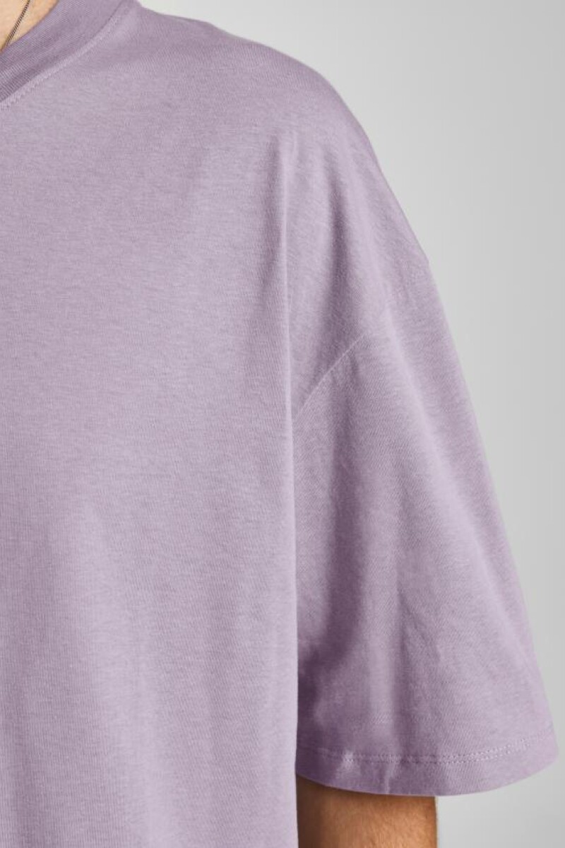 Camiseta Basica Manga Corta Purple Ash