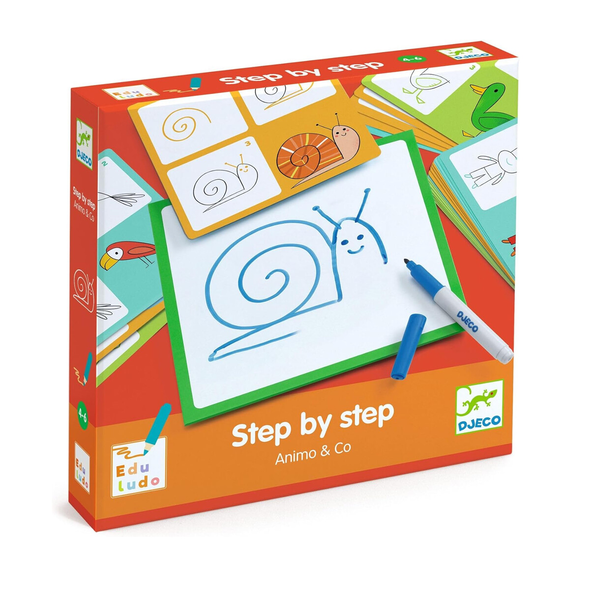 Step by step Animo and Co Aprende a dibujar Djeco 