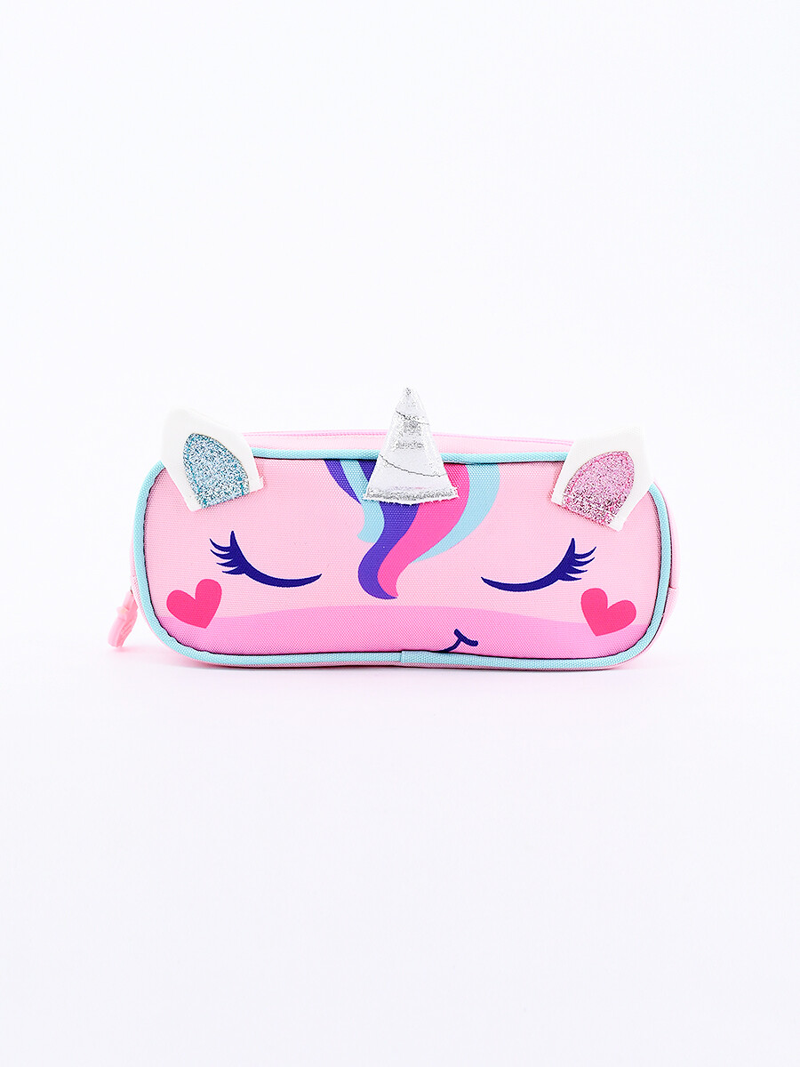 CARTUCHERA UNICORNIO - CELESTE 