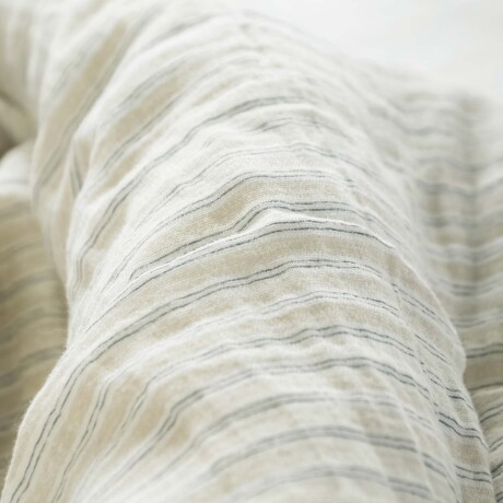 SET FDA. NÓRDICA RELAXED 1 PLAZA ALGODON MULTICOLOR COTTON GAUZE STRIPES