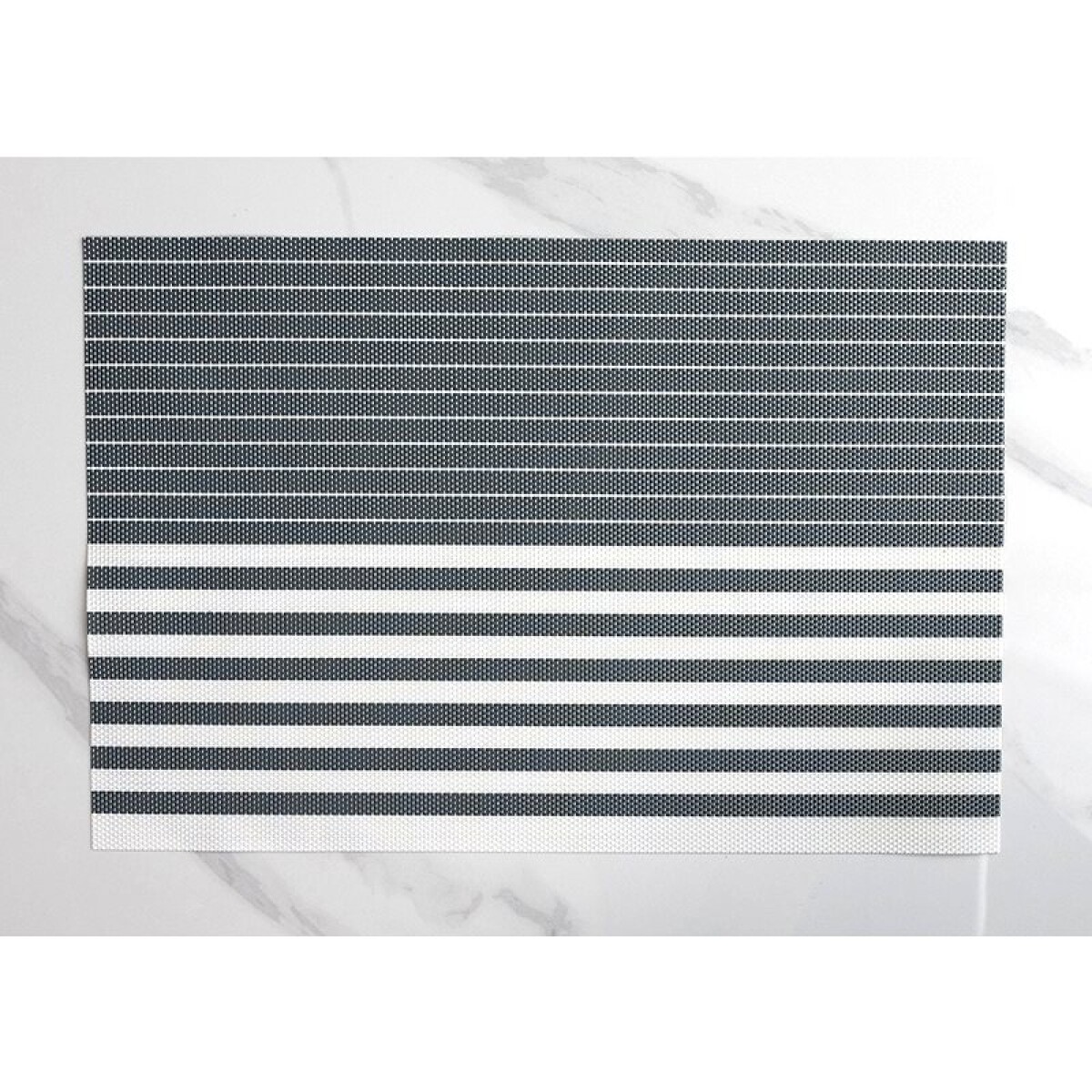 INDIVIDUAL PVC RAYAS 45x30CM VERDE/BLANCO 