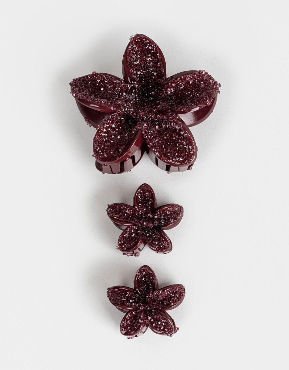 Set De Broches Flor Hawaiana 