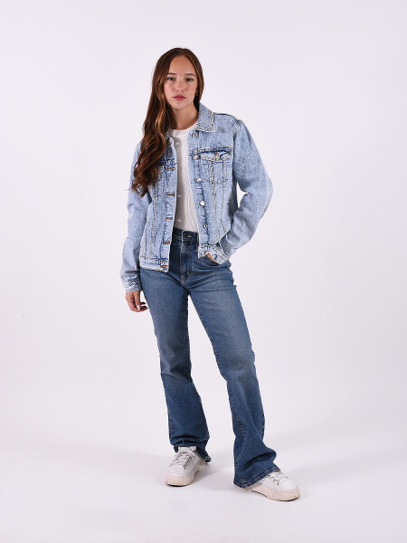 CAMPERA JEAN INDIGO AZUL CLARO