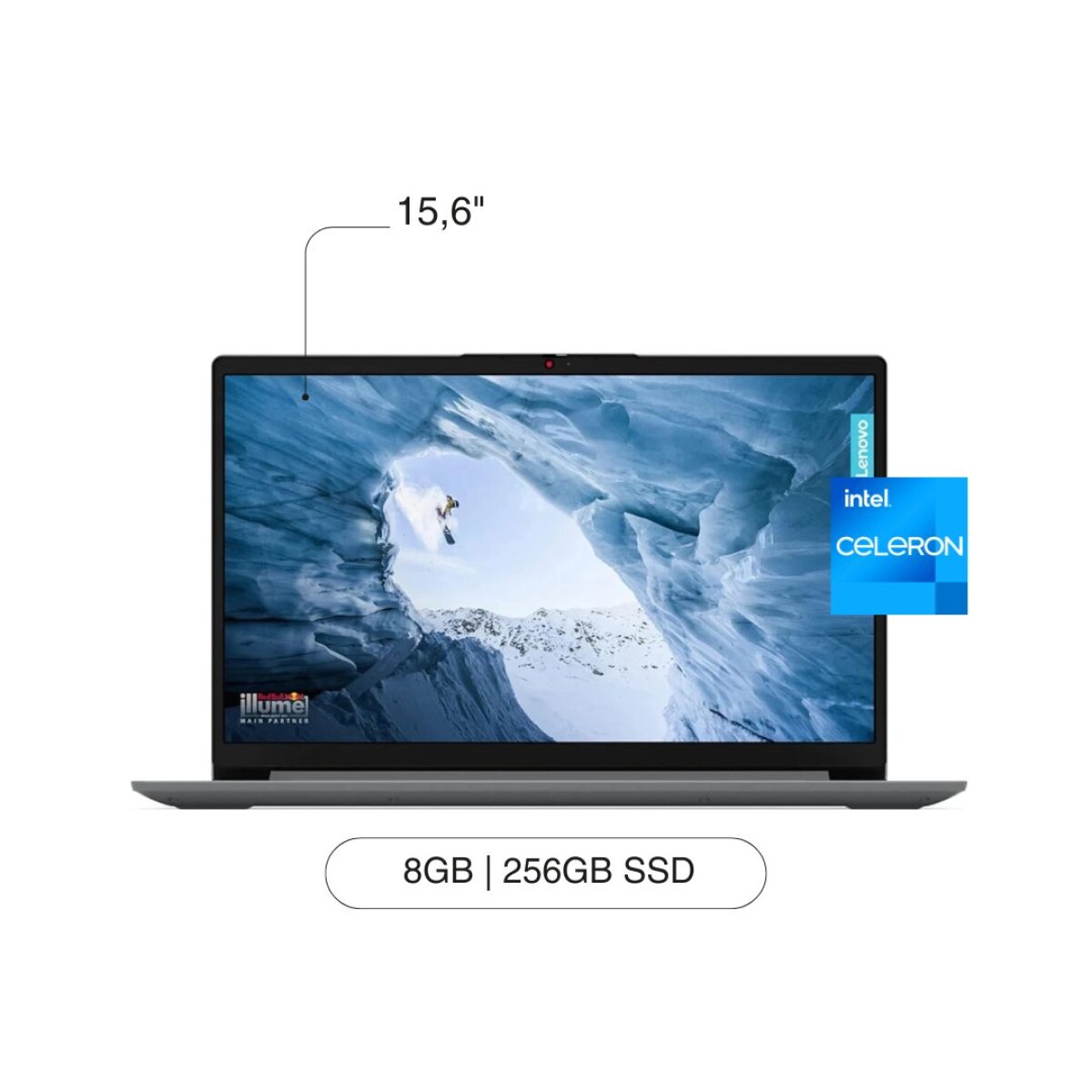 Notebook LENOVO IP 1 15.6' FHD 256GB 8GB RAM N4020 W11 - Silver 