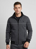 CAMPERA FELPA QINGDAO GRIS OSCURO