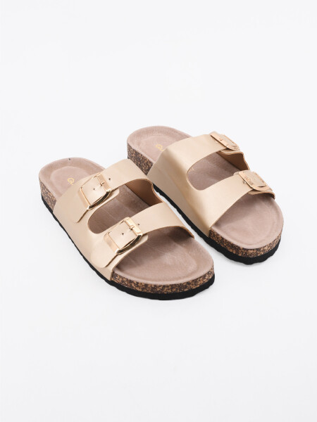 SANDALIA BIRKA DORADO