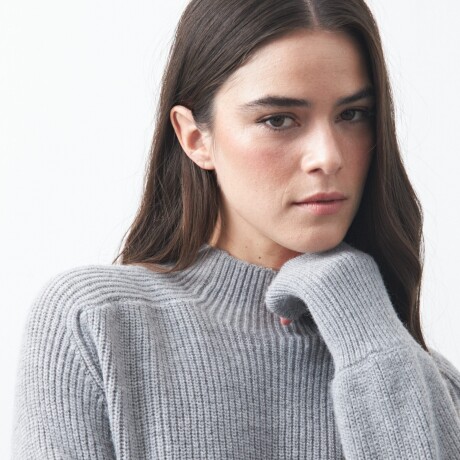 POLERA DALMA Gris Melange
