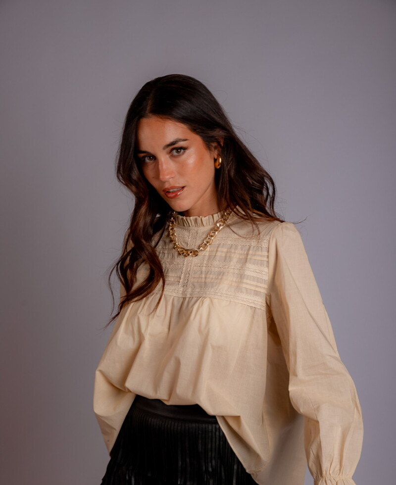 Camisa Agustina beige
