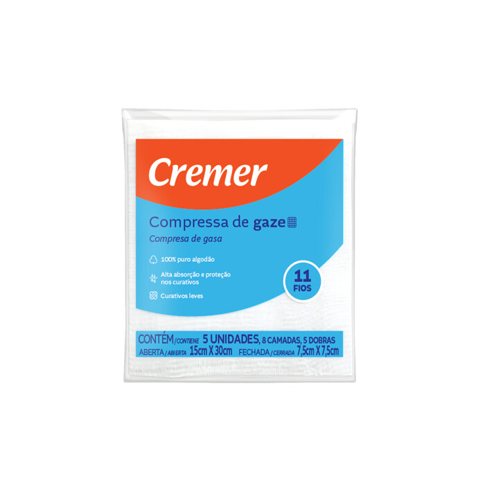 GASA CREMER MAX 11 HILOS PAQUETE X 5 UND única