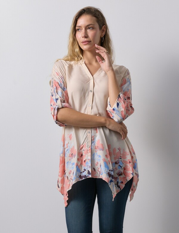 Blusa Printed BEIGE/MULTI
