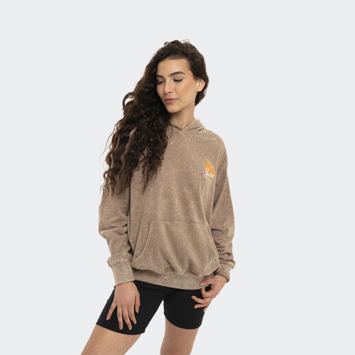 Canguro Reef W Hoodie Marron