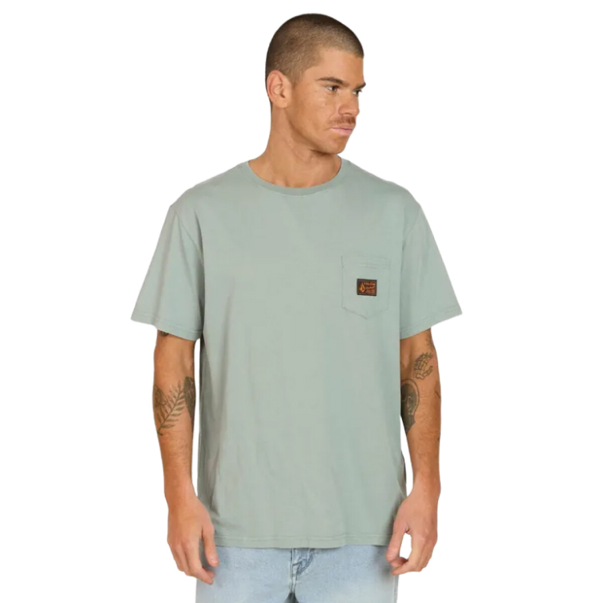 Remera Volcom Workerc - Verde 