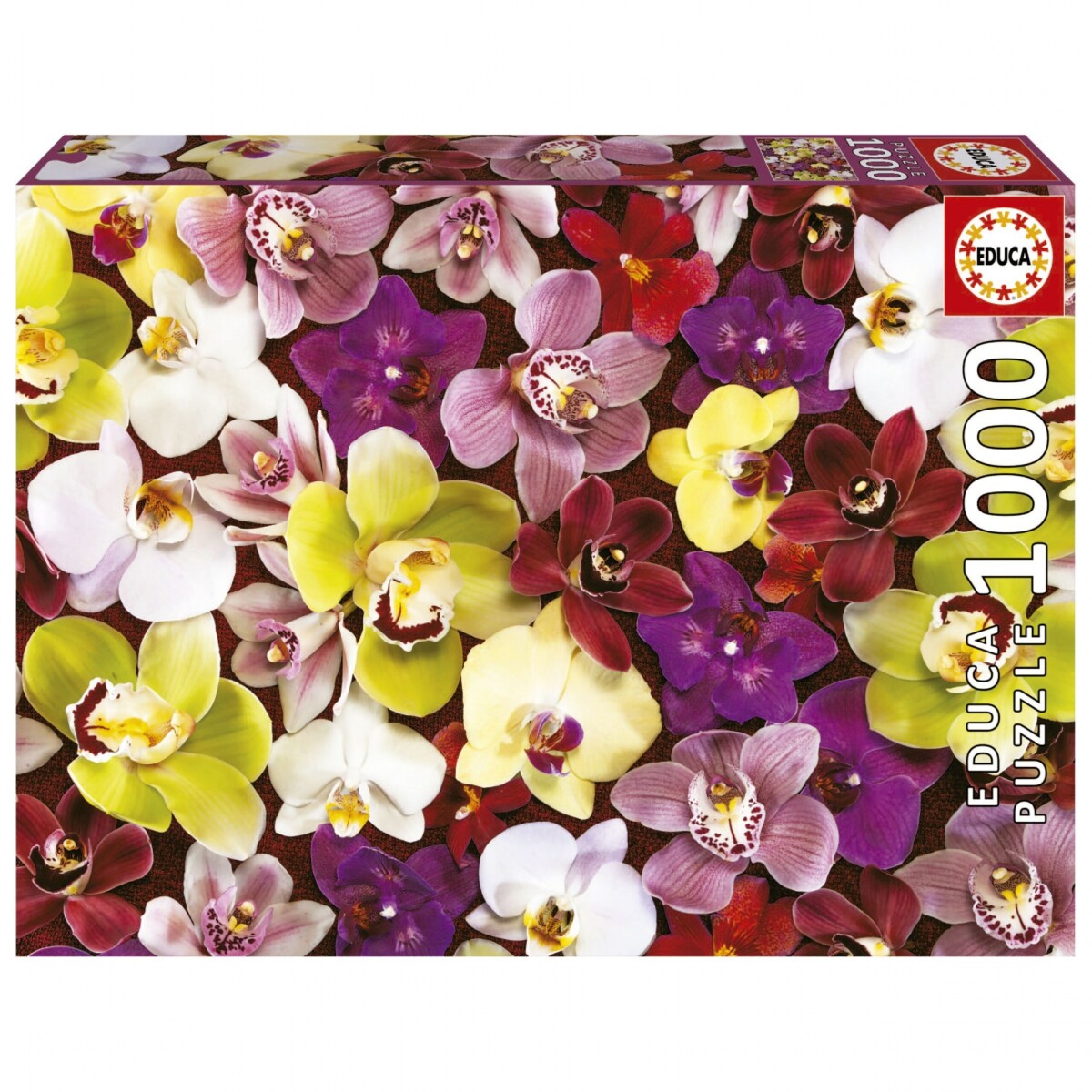 Rompecabezas Educa Puzzle Collage De Orquideas 1000 Piezas 