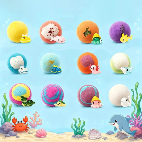 Set X12 Bombas De Baño Bath Boom Juguetes Sorpresa Set X12 Bombas De Baño Bath Boom Juguetes Sorpresa