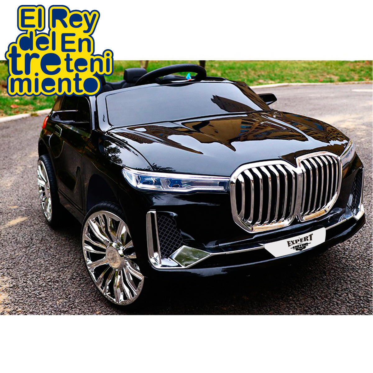 Auto A Batería Deluxe C.Remoto Luz Música Bluetooth - Negro 