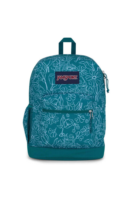 Mochila Portalaptop Cross Town Plus Delightful Daisies Green