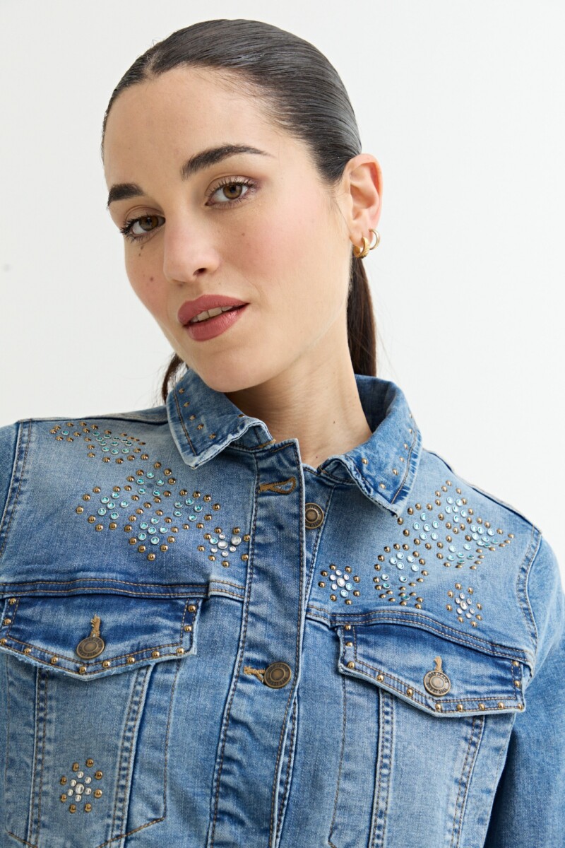 Chaqueta con apliques JEAN MEDIO