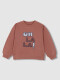 Sudadera Con Parche Naranja