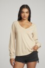 COTTON JERSEY KARA LONG SLEEVE Beige