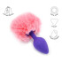 Plug Anal Pompón Conejita Consolador Estimulador Talle S Variante Color Rosa Violeta