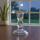 Candelabro vidrio D8.5/H11.5CM TRANSPARENTE