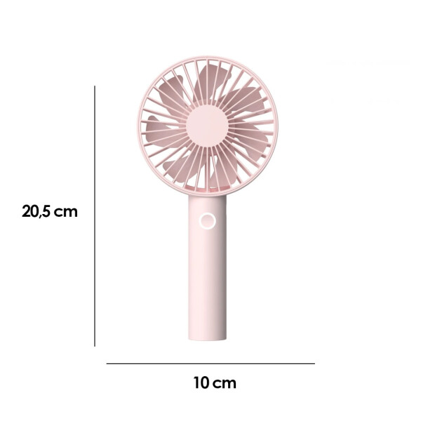 Ventilador de mano 1200mAh rosa