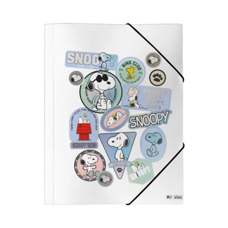 Carpeta con Elastico Licencias Snoopy Stickers