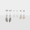 Aros Sets Con Mariposas Set De Aros Con Mariposas - Plateado