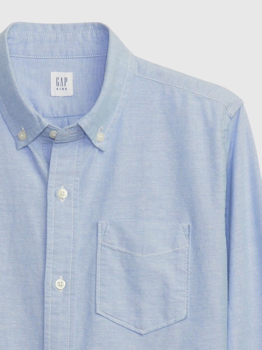 V-LS BAS OXFORD - BLUE OXFORD 