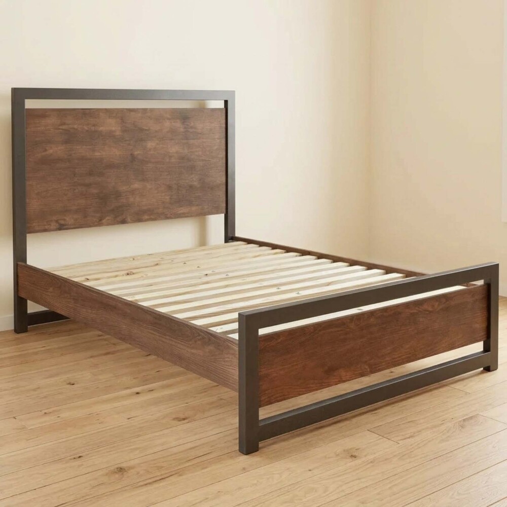 CAMA QUEEN MADERA MARRON WILLOW