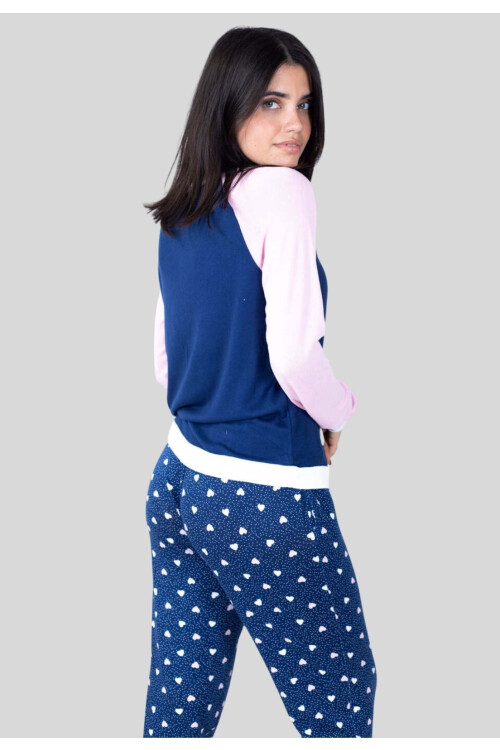 PIYAMA COMBINADO AZUL