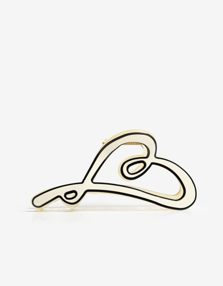 Broche Acrilico Broche Formato Corazón De Acrílico. - Combinacion Bicolor