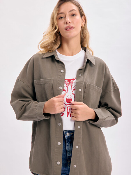 Sobrecamisa jean Verde