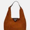 Cartera al hombro The Shopping en cuero gamuza Oxido