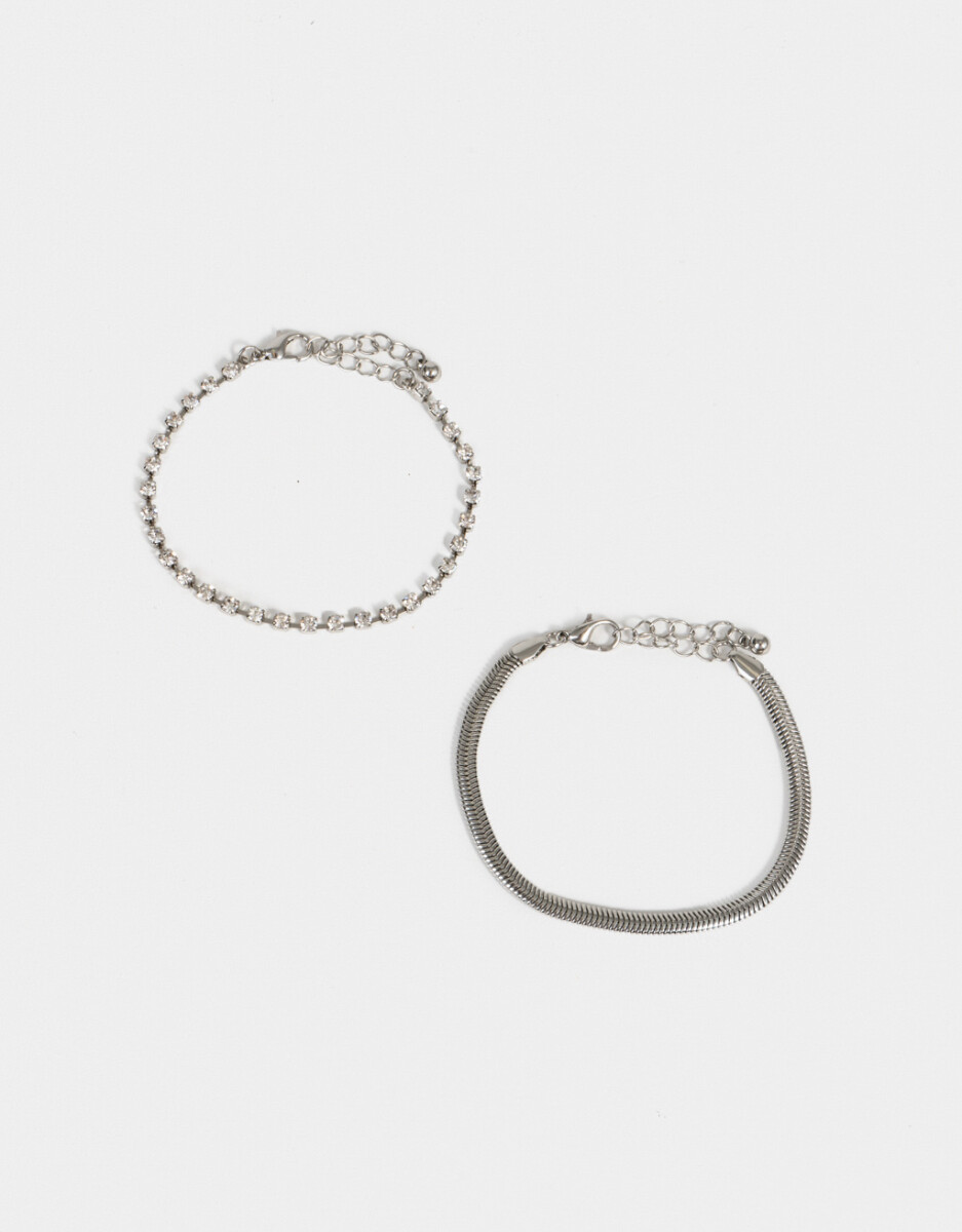 Sets De Pulseras Con Strass 