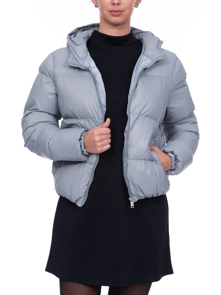 Campera inflada - gris 