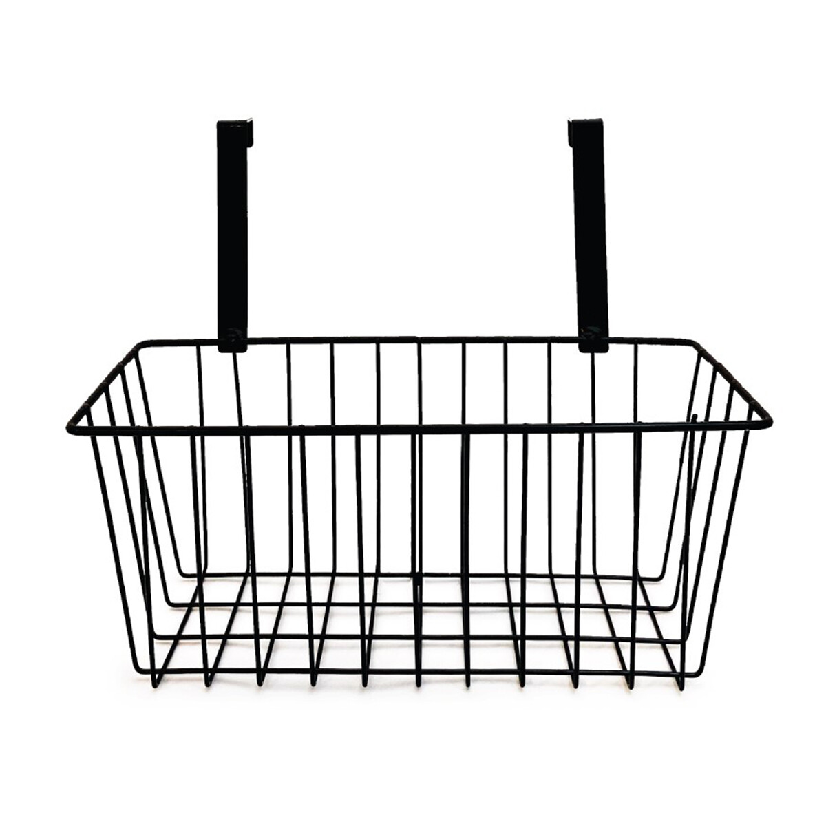Organizador bajo mesada acero 24x12x22,5 cm - NEGRO 