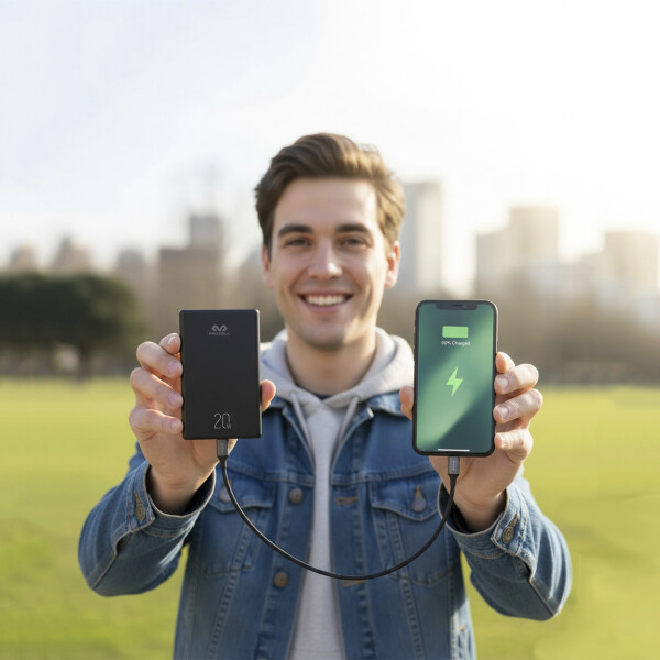 Cargador Portatil Power Bank Magsafe 5000mah Usb-C Miccell Color Gris