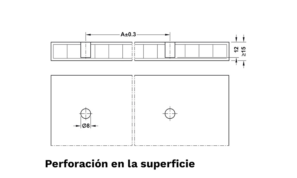 Herraje conector expansible 262.11.117 x100 Herraje Conector Expansible 262.11.117 X100