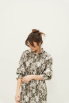 CAMISERO BRENDA MAXI GREEN WORN FLOWERS CAMISERO BRENDA MAXI GREEN WORN FLOWERS