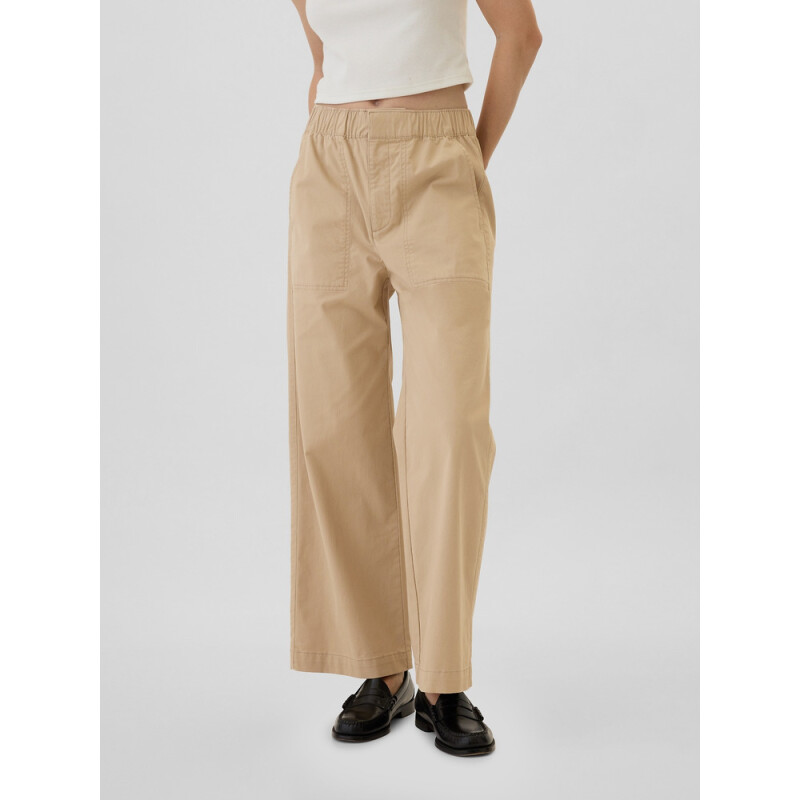 V-EASY WIDE LEG KHAKI KHAKI