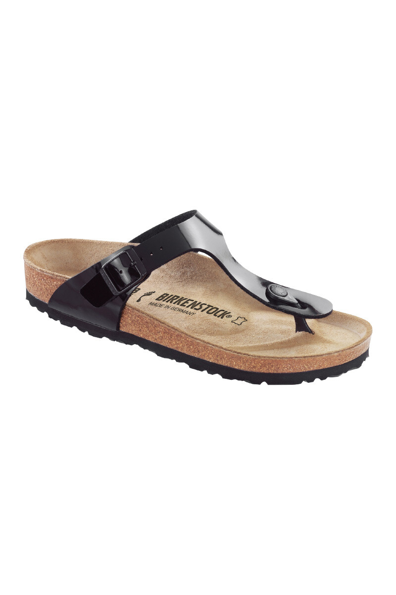 Sandalia Gizeh Birko-flor Patent - Estrecho - Schwarz 